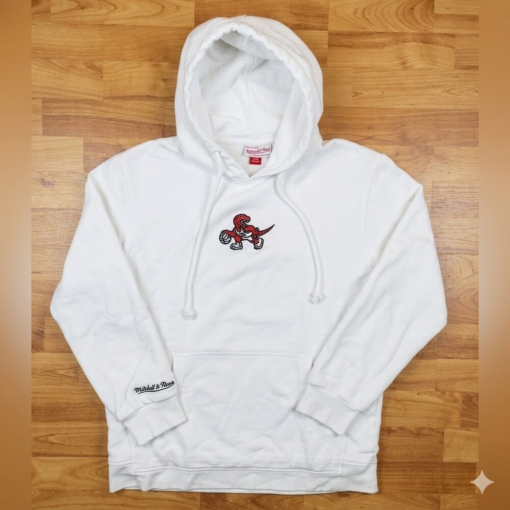 Mitchell & Ness Toronto Raptors Women's White Large Pullover Hoodie